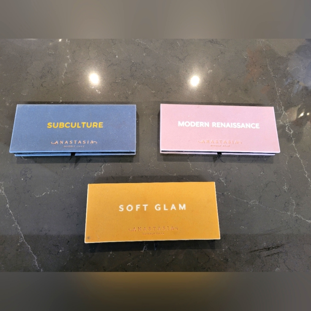 Anastasia Beverly Hill 3 pallet bundle- Modern Ren, Subculture, and Soft Glam